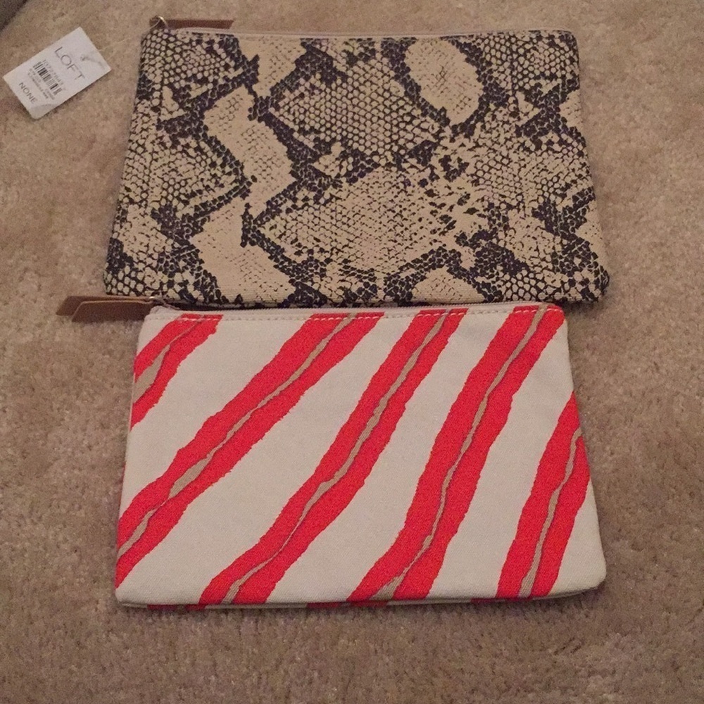 Set of 2 Loft pouches *NWT*